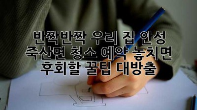 ✨ 반짝반짝 우리 집! 안성 죽산면 청소 예약, 놓치면 후회할 꿀팁 대방출 🏡💖