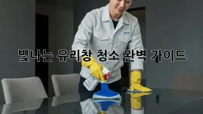빛나는 유리창 청소 완벽 가이드 ✨